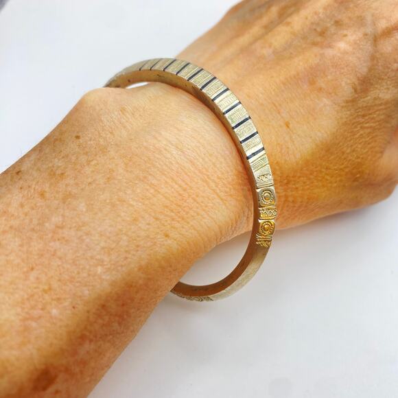 Signed TUAREG African Bracelet Coin Silver Tribal Ethnic Boho Unisex 7 1/2" - Picture 4 of 11